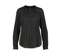 BOSS Kragenlose Regular-Fit Bluse aus Stretch-Seide - Style Banorah, 50538481 Schwarz 40