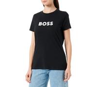 BOSS Regular-Fit T-Shirt aus Baumwoll-Jersey mit Kontrast-Logo - Style C_Elogo_5, 50501139 Schwarz M