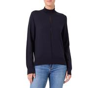 Rollkragenpullover BOSS ORANGE "Faghettini Premium Damenmode", Damen, Gr. M (38), dunkelblau 408, Feinstrick, Obermaterial: 50% Baumwolle, 50% Schurwolle, unifarben, regular fit normal, hoch geschloss