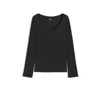 BOSS Damen Cosy Waffle_ls-Shirt 10277574 Pyjama_Longsleeve