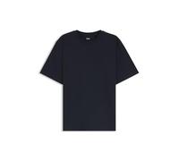 BOSS Damen Eharpa Relaxed-Fit T-Shirt aus merzerisierter Baumwolle Dunkelblau M
