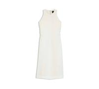 Sommerkleid BOSS ORANGE "Delinna Premium Damenmode", Damen, Gr. 40, N-Gr, open weiß 118, Web, Obermaterial: 53% Leinen, 47% Viskose, unifarben, regular fit Midi, Rundhals, Kleider Sommerkleid, aus sof
