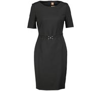 BOSS Slim-Fit Kleid aus Schurwolle mit Gürtel-Detail - Style Daleah, 50490041 Schwarz 40