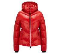 BOSS Damen Pepule2 Schimmernde Stepp-Daunenjacke mit Verstellbarer Kapuze Rot 32