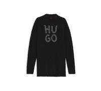 BOSS Damen Pullover mit Wolle und Alpaka SLOGUIS, schwarz, Gr. XL