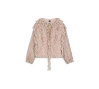 BOSS Regular-Fit Bluse aus bedrucktem Krepp-Georgette mit Rüschen - Style C_Borma, 50557702 Gemustert 38