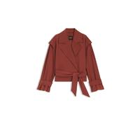 BOSS Kurze Trenchjacke mit Gürtel - Style C_Jophelia, 50556385 Dunkelrot 36