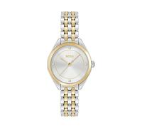 BOSS Uhr mit zweifarbigem Armband und Kristall-Indizes - Style MAE, 58129494 Silber ONESI