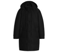 BOSS Daunengefütterter Parka aus Melange-Wolle mit abnehmbarer Kapuze - Style L-Damin, 50565783 Schwarz 54