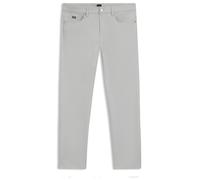 BOSS Slim Fit Stoffhose mit Stretch-Anteil Modell 'Delaware' in Silber, Größe 33/30