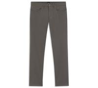 BOSS Delaware Slim-Fit Hose aus gebürstetem Satin - Style P-Delaware5, 50524431 Dunkelgrau 34/32
