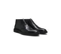 BOSS Desert Boots aus Leder mit Signature-Streifen - Style Calev_Desb_ltfb, 50552548 Schwarz 40