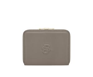 BOSS Double B monogram folder in faux leather - Style Conference folder A5 Signature Lady Taup, 58837092 Hellbraun ONESI