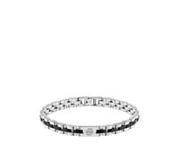 BOSS Double-B-Monogramm-Armband mit schwarzen Details - Style ARCHER, HB1580890 Silberfarben ONESI