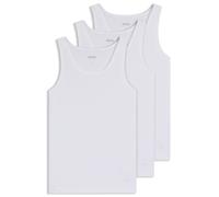 BOSS Dreier-Pack Unterhemden aus Baumwolle mit Logo-Stickerei - Style Tank Top 3P Classic, 50475278 Weiß M