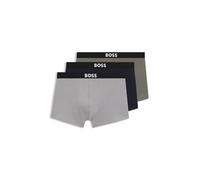 BOSS Dreierpack Boxershorts Aus Stretch-Baumwolle Mit Logos Am Bund