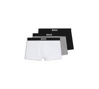 BOSS Dreierpack Boxershorts aus Stretch-Baumwolle - Style Trunk 3P BOSS ONE, 50544263 Weiß / Grau / Schwarz XXL
