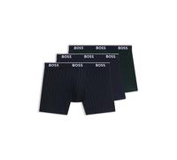 BOSS Dreierpack Boxershorts - Style BoxerBr 3P Power Des, 50554438 Schwarz gemustert L