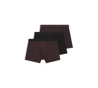 Boxershorts BOSS "Boxer Brief 3P BOSS ONE", Herren, Gr. XXL, 3 Stk., braun (open braun 247), Jersey, Obermaterial: 95% Baumwolle, 5% Elasthan, körpernah, Unterhosen, elastischer Bund mit Logo, 1x gemu