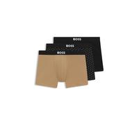 BOSS Dreierpack Boxershorts - Style BoxerBr3P BOSS ONE D, 50549856 Schwarz / Beige L