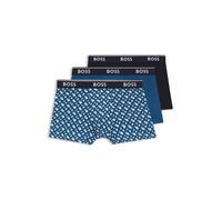 BOSS Dreierpack eng anliegende Boxershorts aus Stretch-Baumwolle mit kurzem Bein und Logo-Details - Style Trunk 3P Power Desig, 50554443 Blau S