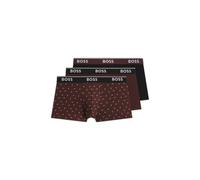 BOSS Dreierpack eng anliegende Boxershorts aus Stretch-Baumwolle mit kurzem Bein und Logo-Details - Style Trunk 3P Power Desig, 50554443 Braun / Schwarz XXL
