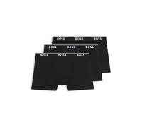BOSS Dreierpack eng anliegende Boxershorts aus Stretch-Baumwolle - Style BoxerBr 3P Power, 50475282 Schwarz XS