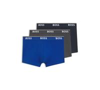 BOSS Dreierpack eng anliegende Boxershorts - Style Trunk 3P Power, 50475274 Blau / Grau XXL