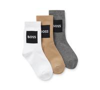 BOSS Dreierpack Logo-Socken aus Baumwoll-Mix für Kinder - Style J53152/10P27, J53152 mehrfarbig 31
