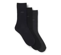 BOSS Dreierpack mittelhohe Socken - Style 3P RS Uni CC, 50469839 Schwarz / Grau / Blau 35-38