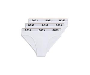 BOSS Dreierpack Slips aus Stretch-Baumwolle mit Logo am Bund - Style Brief 3P Power, 50475273 Weiß XL