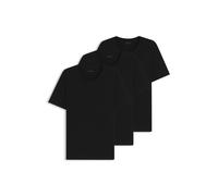 BOSS Dreierpack T-Shirts aus Baumwolle mit Logo-Stickerei - Style TShirt RN 3P Classic, 50475284 Schwarz XXL