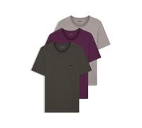 BOSS Dreierpack T-Shirts aus Baumwolle - Style TShirtRN 3P Classic, 50505810 Lila / Grau M