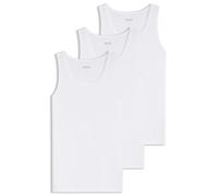 BOSS Dreierpack Unterhemden aus Baumwolle - Style Tank Top 3P Classic, 50475278 Weiß XS