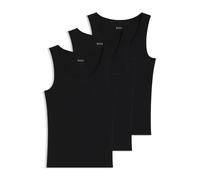 BOSS Dreierpack Unterhemden aus Ripp-Baumwolle - Style TankTop3P RibClassic, 50542132 Schwarz XL