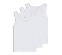 BOSS Dreierpack Unterhemden aus Ripp-Baumwolle - Style TankTop3P RibClassic, 50542132 Weiß M