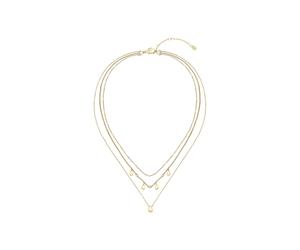 BOSS Dreireihige Halskette in Goldfarbe mit Tropfenanhängern - Style SELENA, HB1580766 Goldfarben ONESI