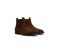 BOSS Dressletic Chelsea Boots aus Veloursleder - Style Dressletic_Cheb_sd, 50545071 Dunkelbraun 44