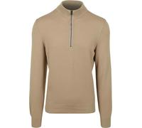 BOSS Ebrando-P Halfzip Pullover Beige - Größe M Beige M