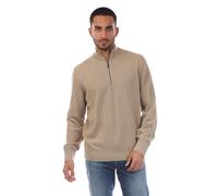 Boss - "Ebrando-P" Pullover für Herren, mit kurzem Reißverschluss (Beige) XL
