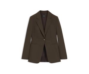 BOSS Einreihiger Blazer aus melangierter Schurwolle - Style Jia6_IN, 50575947 Braun 46