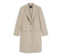 BOSS Einreihiger eleganter Mantel aus Wolle - Style Classin1, 50574982 Hellbeige 36