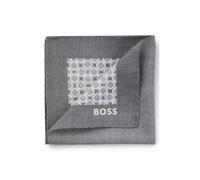 BOSS Einstecktuch aus Seide mit Digitaldruck - Style H-POCKET SQ. ONE, 50556356 Grau gemustert ONESI