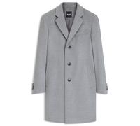 BOSS Eleganter Slim-Fit Mantel aus Wolle mit Kaschmir - Style H-Hyde-264, 50571557 Silber 46