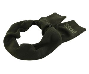 BOSS Elios Knitted Scarf Open Green