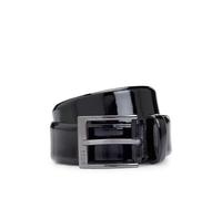 BOSS Gürtel aus italienischem Lackleder mit Logo-Schließe - Style Elloy-Pa_Sz35, 50530285 Schwarz 100