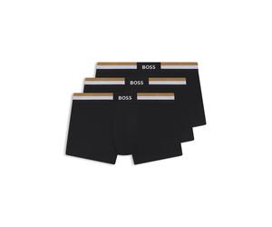 BOSS Eng anliegende Boxershorts aus Baumwoll-Mix im Dreierpack - Style Trunk 3P Motion, 50516542 Schwarz XL