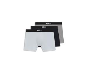 BOSS Eng anliegende Boxershorts aus Stretch-Baumwolle im Dreierpack - Style BoxerBr 3P BOSS ONE, 50544272 Blau / Grau M