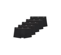 BOSS Fünfer-Pack eng anliegende Boxershorts aus Stretch-Baumwolle mit kurzem Bein und Logos am Bund - Style Trunk 5P Essential, 50534137 Schwarz S