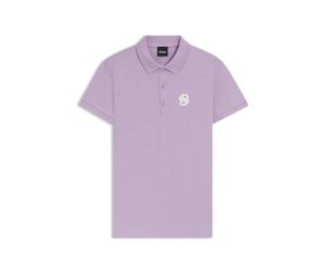 BOSS Equestrian Poloshirt aus Stretch-Baumwolle mit Double-B-Monogramm - Style MONA POLO WHITE, B7W0602 Flieder XS